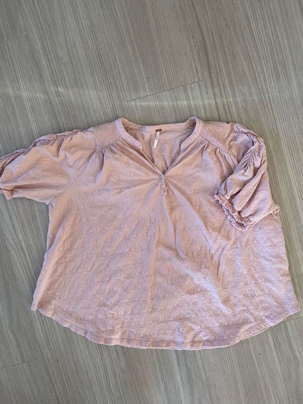 Size XL blush pink free people top